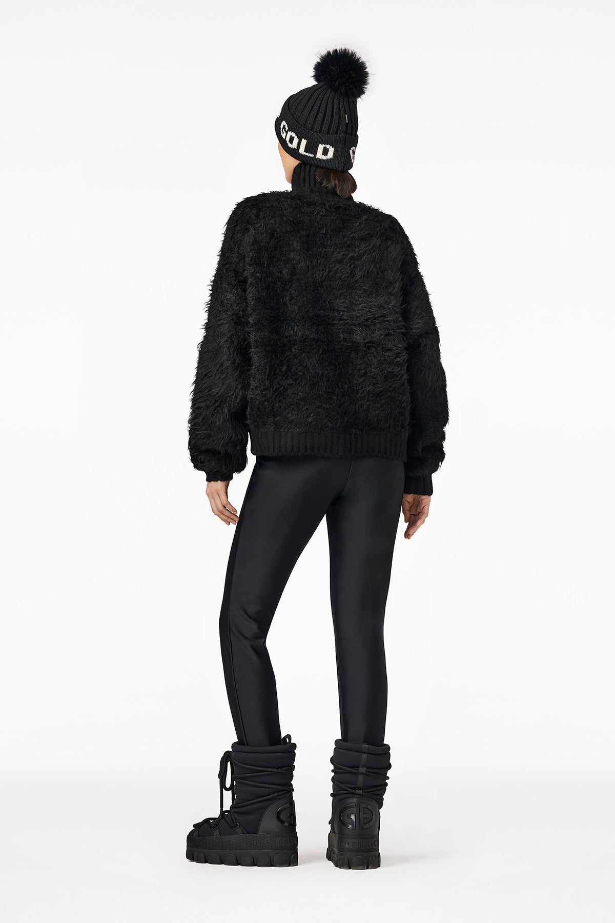 BOLLETA turtle neck sweater Black view 3
