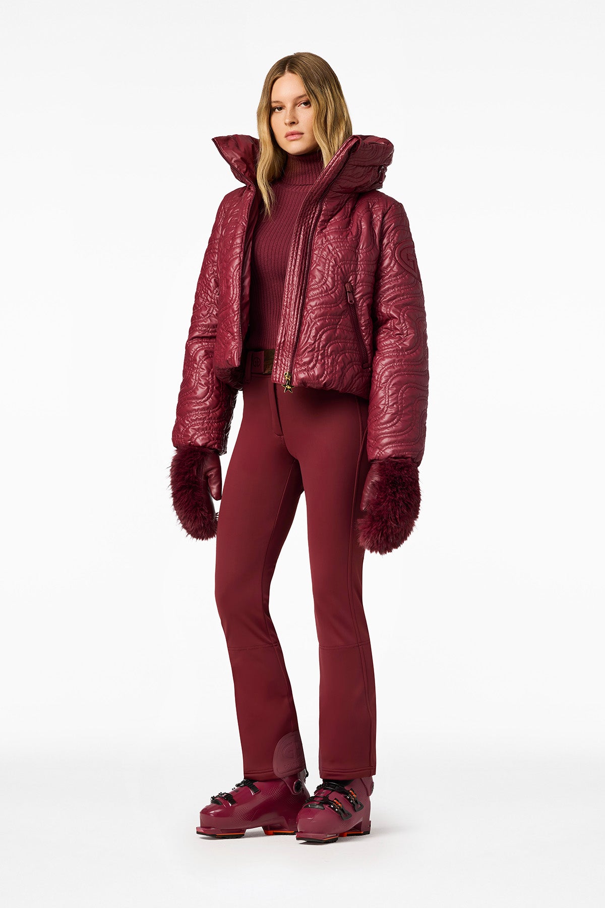 SOLARIA ski jacket Red view 3